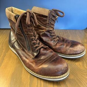 Men’s GBX brown leather lace up boots